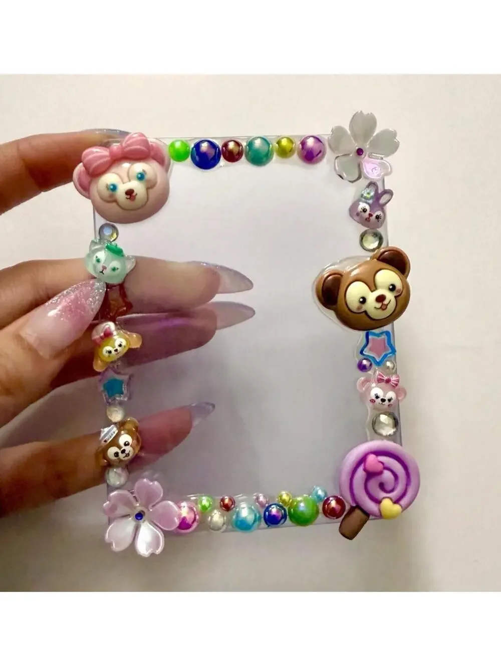 Photo Magnet Handmade Decoden Duffy Bear Stella Rainbow Junk Case Holder Teddy